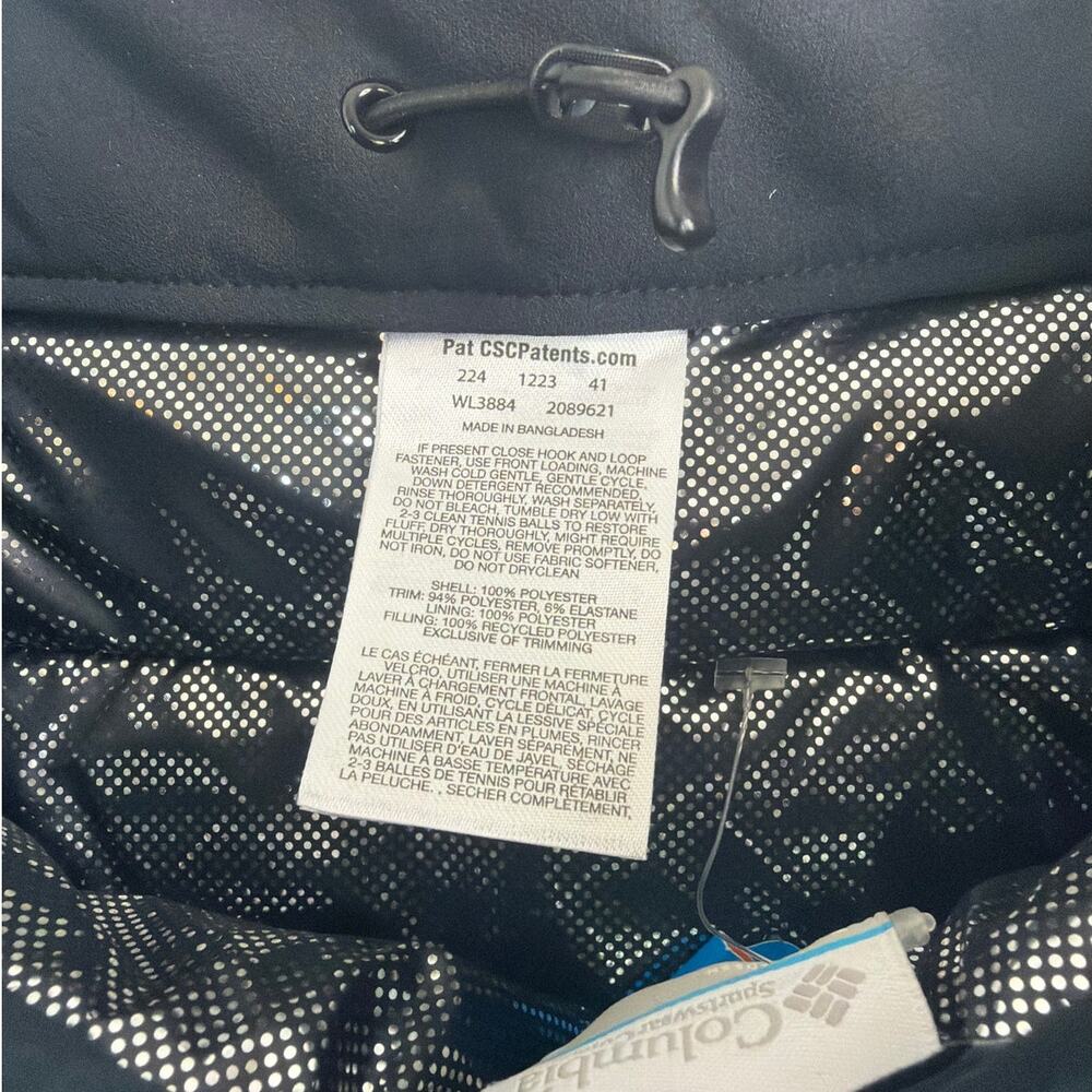 Columbia Powder Lite III Omni-Heat Insulated Black Puffer Skirt Size 2 Outdoor - Picture 14 of 14